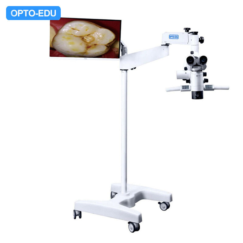 OPTO-EDU A41.1924 Operating Microscope Single Head Manual 5 steps 3.6x 5.4x 9x 14.4x 22.5x For Dental ENT